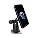 TechMatte MagGrip Magnetic Car Phone Mount - Dashboard/Windshield Mounted Universal Car Phone Holder w/Bonus Magnetic Device Clamp (Black)