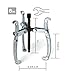 TEKTON 5696 Gear Puller Set, 3-Piece