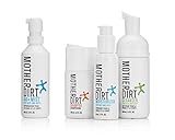 Mother Dirt 4 Product Natural Skin Care Bundle - AO+ Mist, Cleanser, Shampoo, Moisturizer, Biome-Friendly