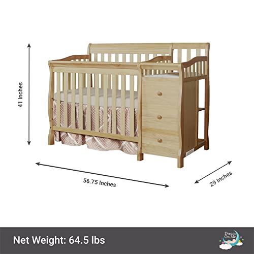 simplicity crib with attached changing table