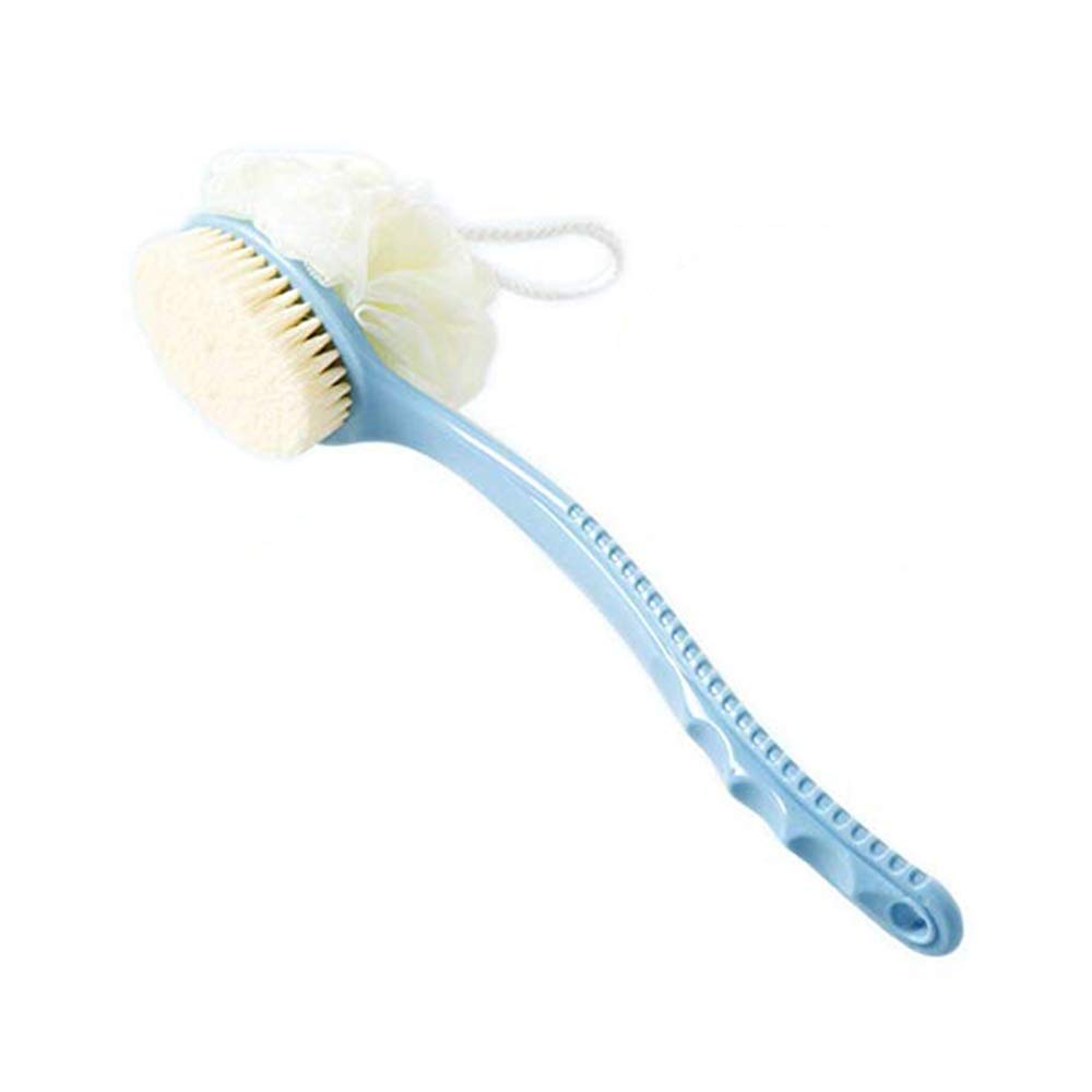 Bath Brush with 2in1 Bristles and Loofah, Shower Brush