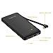 EasyAcc Power Bank 6000mAh Portable Charger with Built-in Micro USB Cable Ultra Slim External Battery Pack for Smartphones