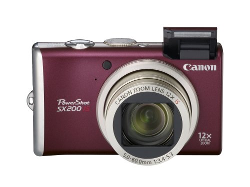 Canon PowerShot SX200IS 12.1 MP Digital Camera with 12x Wide Angle Optical Image Stabilized Zoom and 3.0-inch LCD (Red) Canon PowerShot SX200IS 12.1 MP Digital Camera with 12x Wide Angle Optical Image Stabilized Zoom and 3.0-inch LCD (Red)