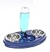 Molor Products Cat Buffet Cat Food and Watering Dish Blue Glitter Eachthumb 1