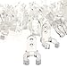 BCP 50pcs 1/2inches Clear Color PVC LED Rope Light Holder Wall Mounting Clips