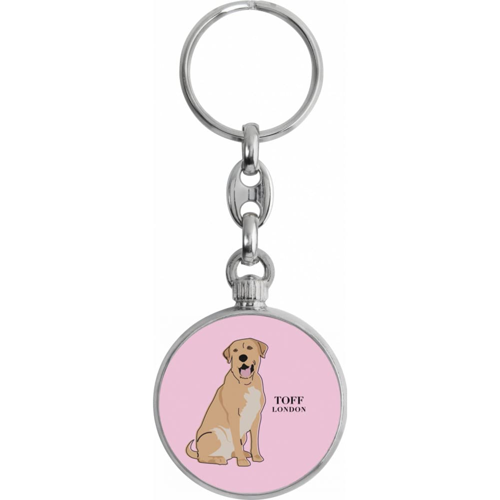 Toff London Beige Labrador Retriever Dog Keyring