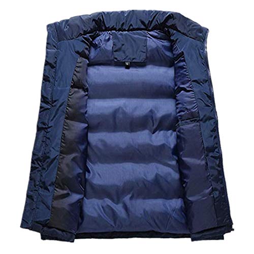 PPPPA Herren Weste Gepolsterte Ärmellose Herren Jacke mit Kapuze Gesteppte Winddichte Weste für Den Außenbereich… – Bild 3