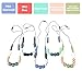 ReignDrop Baby Teething Necklace For Mom, Silicone Baby Teether Necklace For Teething Pain Relief In Babies and Toddlers, Light Weight, Stylish Chewable Necklace For Boys and Girls (Blue,Marble,Grey)
