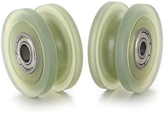 Atoplee 2 Pcs U-Shaped Rubber Pulley Bearing (6mm)