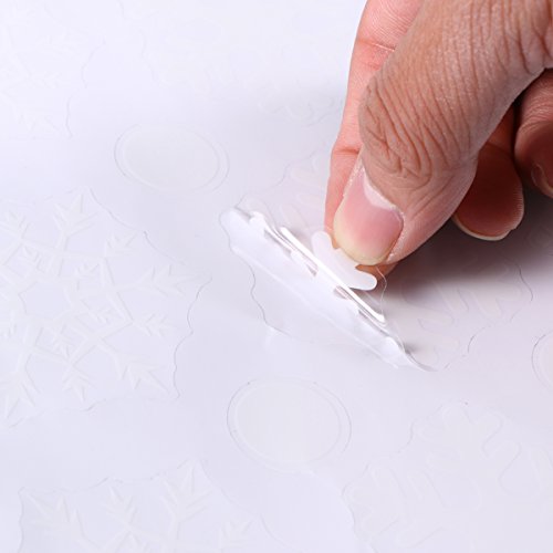 48pcs Snowflake Window Clings Glueless PVC Wall Stickers for Window Glasses Christmas Window Decorations