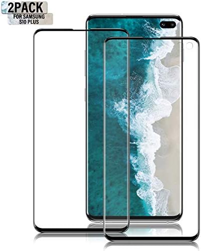 Galaxy S10 Plus Screen Protector, [Update Version] [2 Pack] 3D Curved Dot Matrix [Full Screen Coverage] Screen Protector [Case Friendly] for Samsung S10 Plus