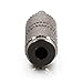 C2G / Cables to Go 40634 3.5mm Stereo Male to 3.5mm Mono Female Adapter (Metallic Silver)