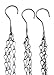 Nickannys 24 Inch Hanging Flower Basket Galvanized Replacement Chain -3 Point Garden Plant Hanger (3 Pack)