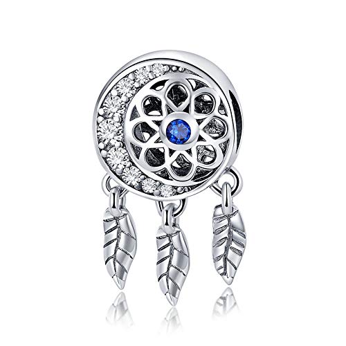 Gold Happy Sterling Silver Dream Catcher Holder Family Tree Beads Fit Original Women Charm Bracelets Necklaces DIY Jewelry