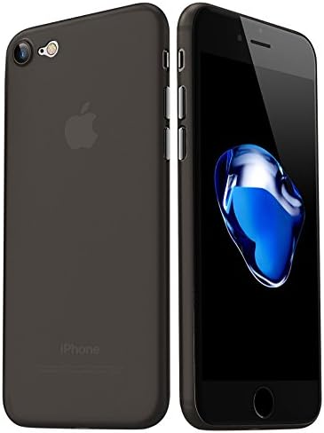 Viigoo iPhone 7 Case, Ultra Slim Fit Shell PP [0.35mm] Thinnest Hard Protect Case Back Cover Case for iPhone 7 4.7 inch. [Semi-transparent Matte Black]