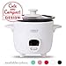 Dash DRCM200GBWH04 Mini Rice Cooker Steamer with Removable Nonstick Pot, Keep Warm Function & Recipe Guide, 2 cups, for Soups, Stews, Grains & Oatmeal, White primary