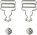 Dritz 7-65 Overall Buckles with No-Sew Buttons for 1-Inch, Nickle 2-Count - 23924