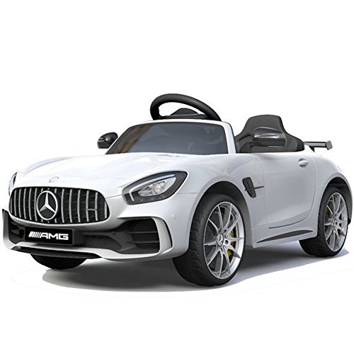 OutdoorToys Licensed Mercedes-Benz AMG GT R 12V Children’s Ride On Toy Car -White