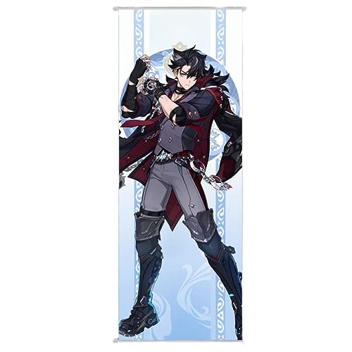 Flyshun Furina Wall Scroll Poster,Hanging Wall Art