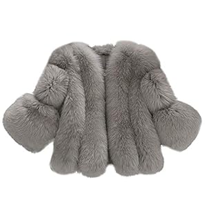 HX fashion Faux Bontjas Meisje Prinses Verdikte Comfortabele Maten Winterjas Winterjas Winter Parka Jas Jas Faux Bontjas…