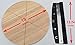 Checkered Chef Premium Pizza Cutter and Cutting Board Set - Rocker Blade With Protective Cover And Round Wooden Pizza Board