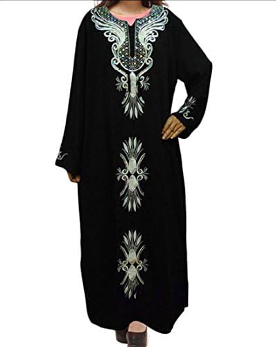 Sheng Xi Women's Islamic Classics Muslim Abaya Thin Long Dress White M