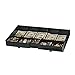 MMF Industries STEELMASTER Cash Tray | Black Color | Heavy Duty Plastic | 10 Compartments | Durable Plastic Construction | Drawer Organizer Tray
