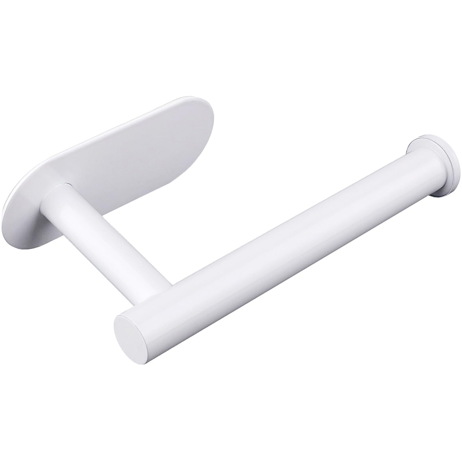 Photo 1 of Gewtur White Toilet Paper Holder, Self Adhesive Toilet Paper Roll Holder No Drilling Wall Mount for Kitchen, Bathroom, Toilet
