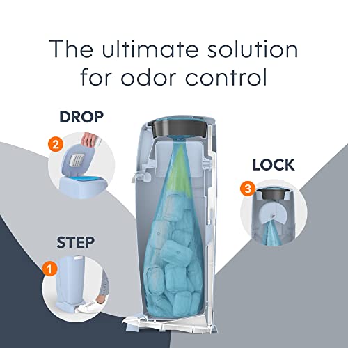 Diaper Genie Complete Diaper Pail (Blue) with Antimicrobial Odor