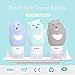 3PACK Leakproof Travel Bottle Sets,2.6oz TSA Approved Refillable Squeezable Silicone Cosmetic Travel Tube Containers Accessories with Portable Clear Travel Bag for Liquid Toiletries(Bear)