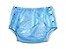 Haian Adult Incontinence Snap-on Plastic Pants Color Transparent Blue (X-Large)