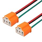 TOMALL H4 HB2 9003 Ceramics Female Socket for LED Replacement Headlight Connector Wiring Harness Conversion Kit