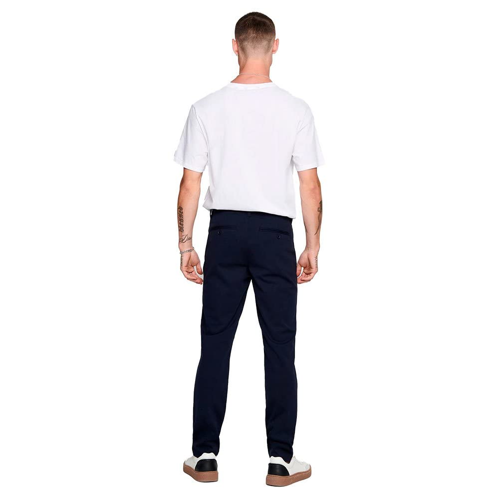 Only & Sons Herren Chino Hose ONSMARK - Slim Fit - Schwarz Grau Blau Grün, Größe:36W / 36L, Farbe:Night Sky 22010209 2