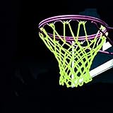 LEADTEAM Basketball Net Luminous Outdoor Glow in The Dark Portable Sun Powered Sports Nylon Glowing Night