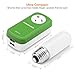 [UL Listed] Poweradd Portable 360 Degree Swivel Outlet Surge Protector 100-240V with 2-Port 3.4A USB Wall Charger, 15A/1875W - Green