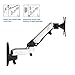 NB North Bayou TV Monitor Wall Mount Bracket Full Motion Articulating Swivel Double Extension for 17-24Inch Monitor(Within Load of 4.4~10 lbs) Chrome-Plating