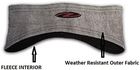 Two Great Fits Thermal Headbands - Two Pack - Ideal for Cold Weather Jogging (Gray) Two Pack