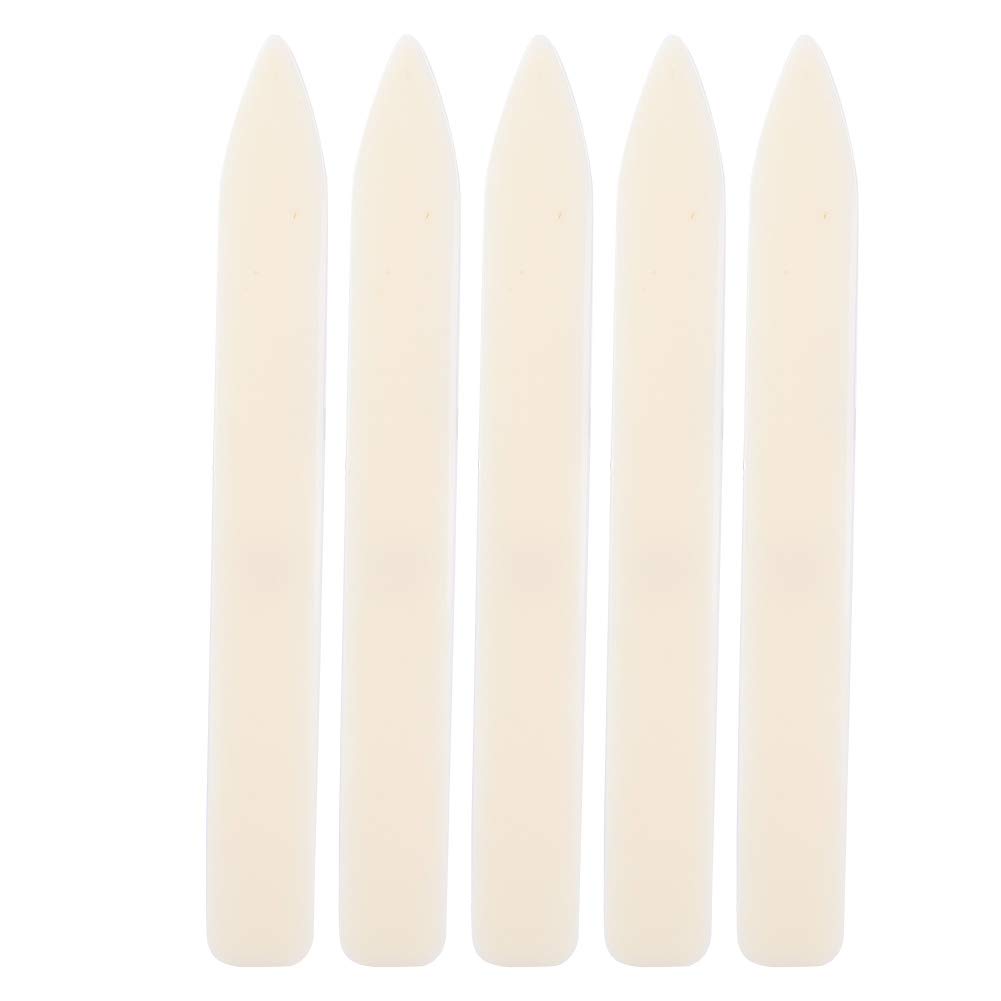 5Pcs Artificial Bone Folder Paper Creaser Set Paper Folding Scoring Tool for Making Card Bookbinding Paper Leather Crafts(Long)