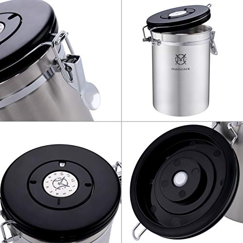 Magicafé Airtight Coffee Container Canister with CO2 Valve Airscape