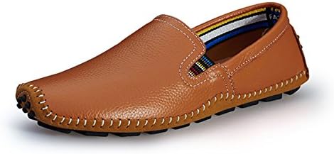 Lifefulfun Men's Fashion Casual Driving Moccasin Leather Boat Shoes Slip On Loafers Flats Shoes
