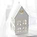 EAMBRITE Iron White House Candle Lantern