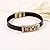 Carat LoversBronze-tone Smooth Surface "LOVE" Engraved Leather Wrap Bracelet