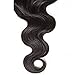 Beauty Forever B&F Hair Brazilian Virgin Hair 1 Piece 3 Part Body Wave Lace Closure 100 Unprocessed Human Hair Extensions Natural Color 30 35g/pc (14'' closure)