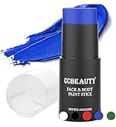 CCBeauty Professional Blue Face Body Paint Stick Makeup(0.75 Oz), Cream Blendable Grease Foundati...