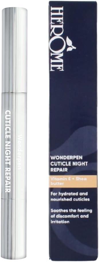Herome Cuticle Oil Night Repair Pen 1.9gr Almond Oil Shea Butter Dry Damaged