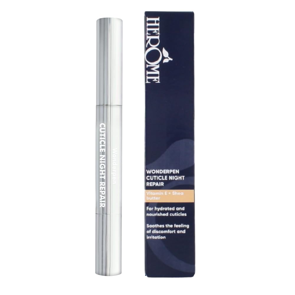 Herome - Cuticle Oil Night Repair 1.9gr | with Almond Oil and Shea Butter, Cuticle Oil Pen, Nourishes and Restores, Treatment for Damaged and Inflamed Cuticles, Visible in 7 days