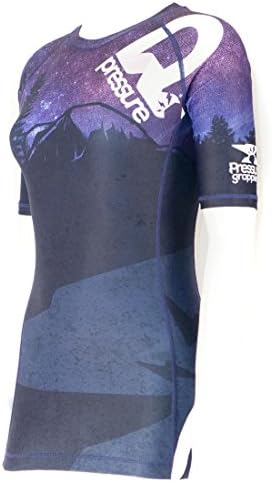 Pressure Grappling Women's Premium BJJ Short Sleeve Rash Guards with Lockdown Band