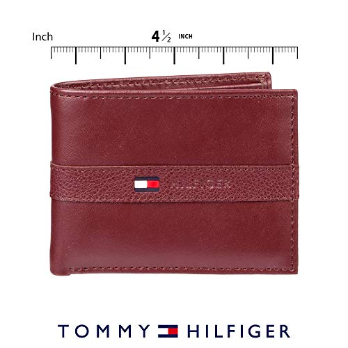 Tommy Hilfiger Men's Ranger Leather Passcase Wallet FrenzyStyle