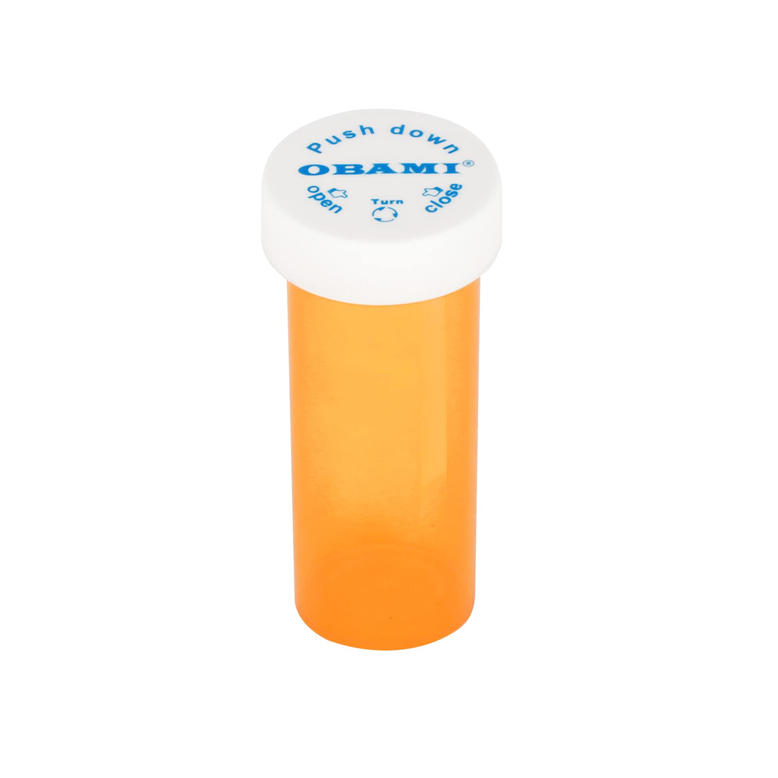Plastic Medicine Pill Bottles with Child Resistant Caps - Push Down and Turn - Prescription Vial, Medicine Container, Pill Cases Dispenser Organizers (12pcs, 6 Dram)