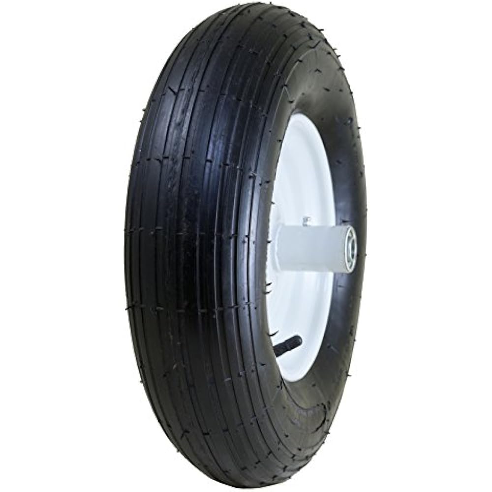 Marathon 4.80/4.008" Pneumatic (Air Filled) Tire Wheel, 6" Hub, Ribbed